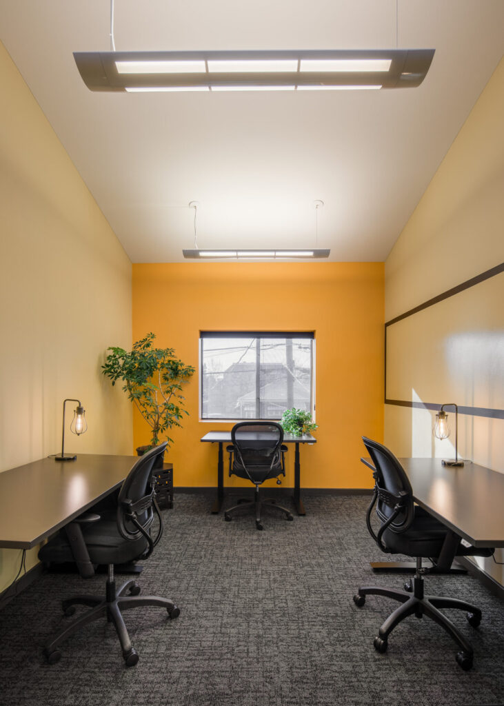 Private three-person office at Shift Workspaces