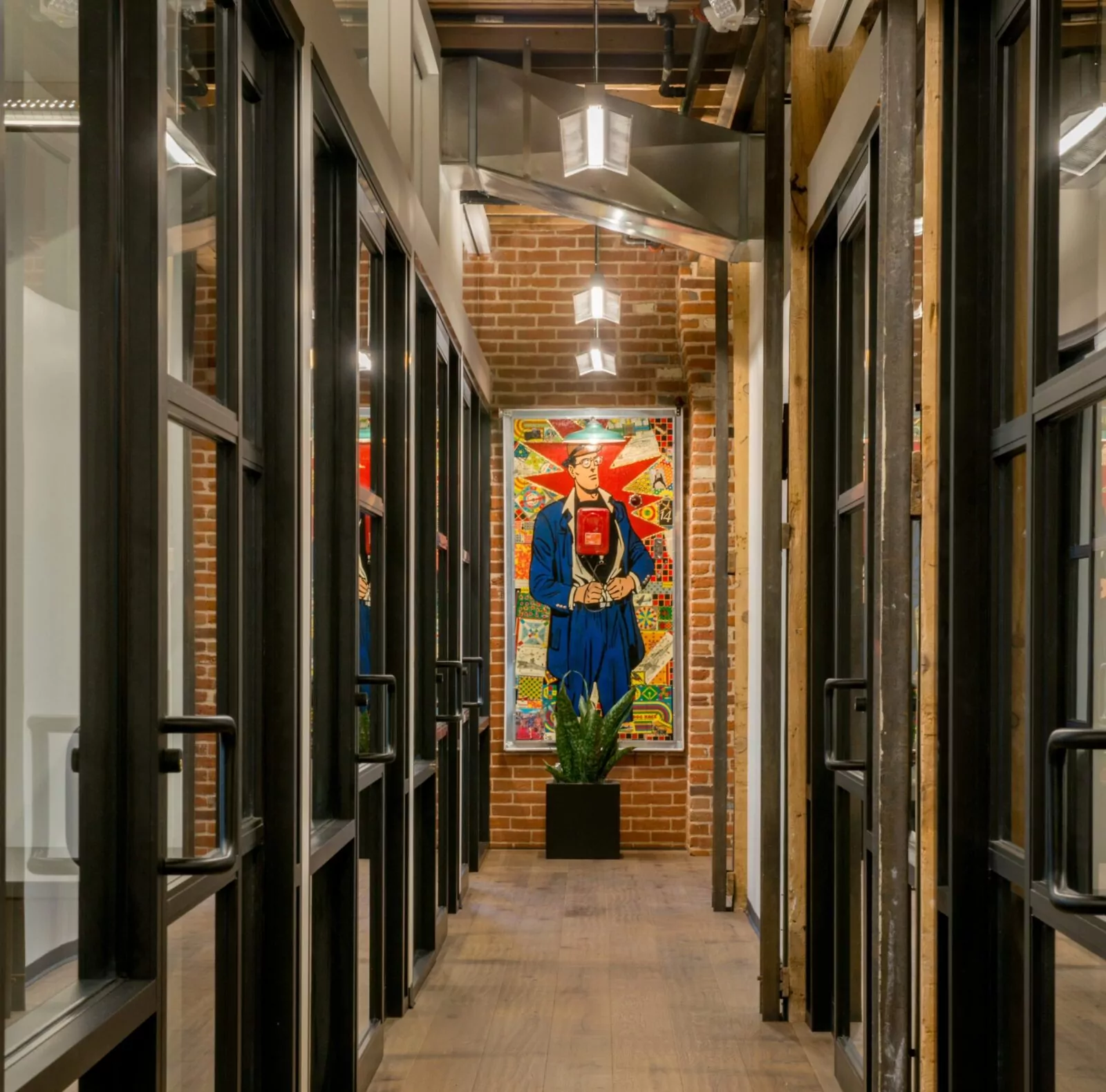 Private office rental at Shift Workspaces Bannock with upscale decor and high-speed internet