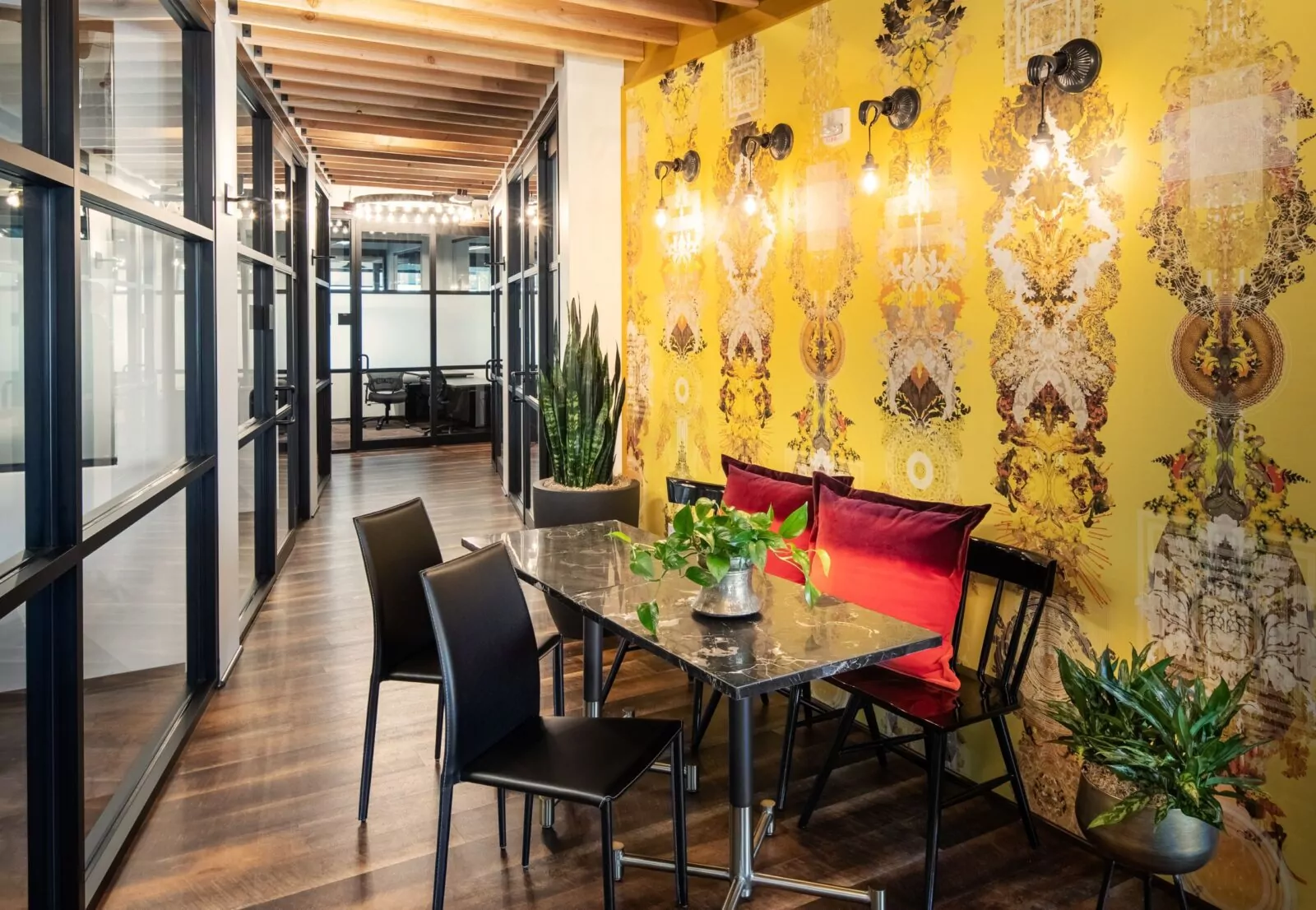 Elegant coworking space in Littleton, Colorado with a welcoming and productive atmosphere at Shift Workspaces